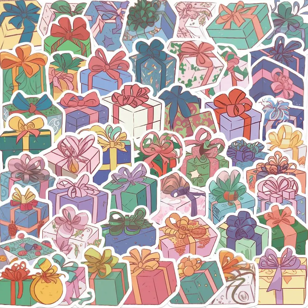 10/25/50PCS Cartoon Colorful Gift Box Sticker Waterproof Decal Decoration DIY Phone Notebook Suitcase Laptop Fridge Guitar Gift
10/25/50PCS Cartoon Colorful Gift Box Sticker Waterproof Decal Decoration DIY Phone Notebook Suitcase Laptop Fridge Guitar Gift