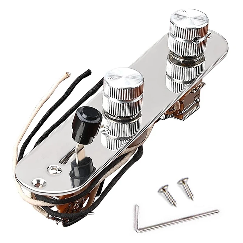 Prewired Guitar Control Plate Assembly,Loaded 3-Way Blade Switch Push Pull Potentiometer Excellent CTS Pot Speed Knobs
Prewired Guitar Control Plate Assembly,Loaded 3-Way Blade Switch Push Pull Potentiometer Excellent CTS Pot Speed Knobs