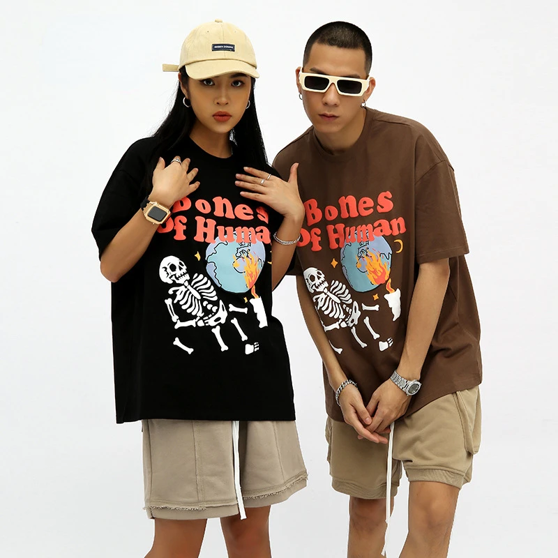 Punk Tshirt Streetwear Hip Hop Skull Skeleton Letter Planet Print Gothic Rock T-Shirts Harajuku Casual Cotton Short Sleeve Tops
Punk Tshirt Streetwear Hip Hop Skull Skeleton Letter Planet Print Gothic Rock T-Shirts Harajuku Casual Cotton Short Sleeve Tops