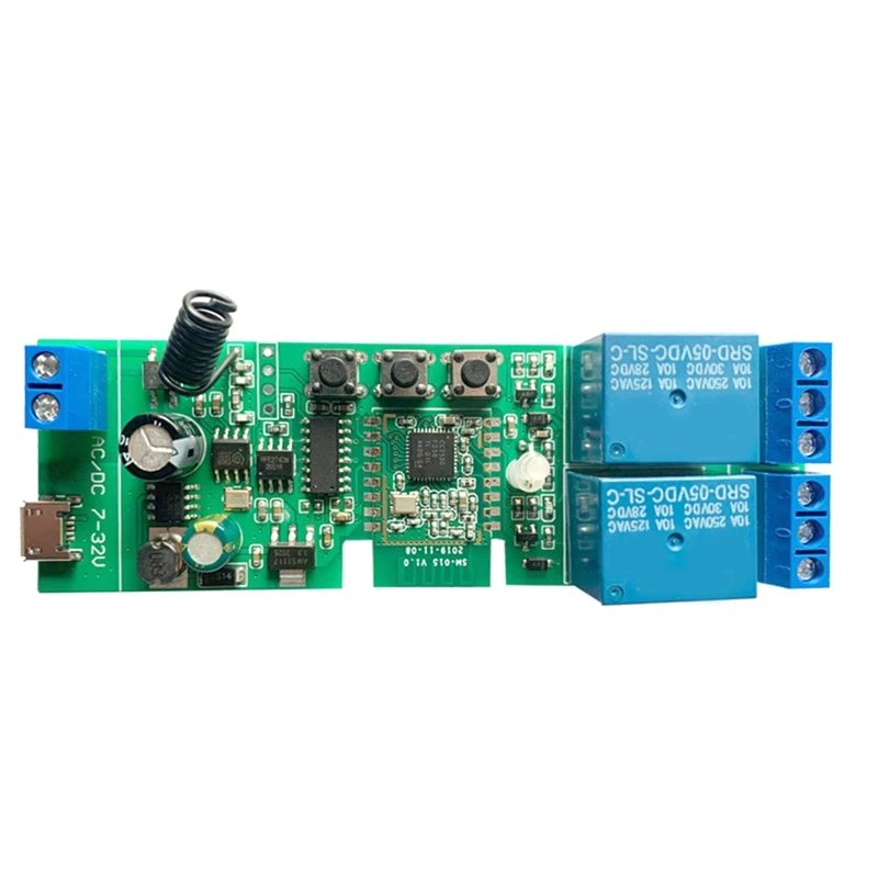 2CH DC5-32V Zigbee Relay Module Remote Control Light Switch Vioce For Alexa Google Home Sonoff/Tuya Smart Hub Gateway
2CH DC5-32V Zigbee Relay Module Remote Control Light Switch Vioce For Alexa Google Home Sonoff/Tuya Smart Hub Gateway