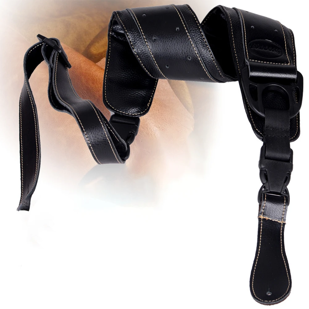 Adjustable Soft Widen Thick Leather Guitar Strap Shoulder Padded Bass Belt Black Cow Leather For Guitar Bass Adjustable Belt
Adjustable Soft Widen Thick Leather Guitar Strap Shoulder Padded Bass Belt Black Cow Leather For Guitar Bass Adjustable Belt