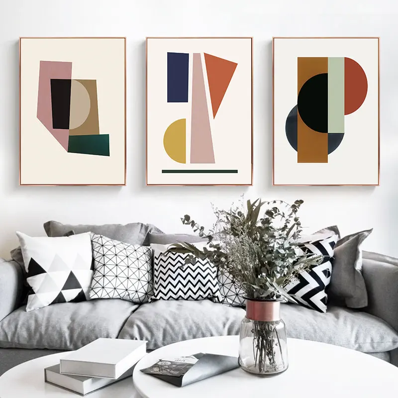 Abstract Geometric Color Block Art Painting Print Simple Wall Decorative Canvas Poster for Living Room Bedroom Home Decoration
Abstract Geometric Color Block Art Painting Print Simple Wall Decorative Canvas Poster for Living Room Bedroom Home Decoration