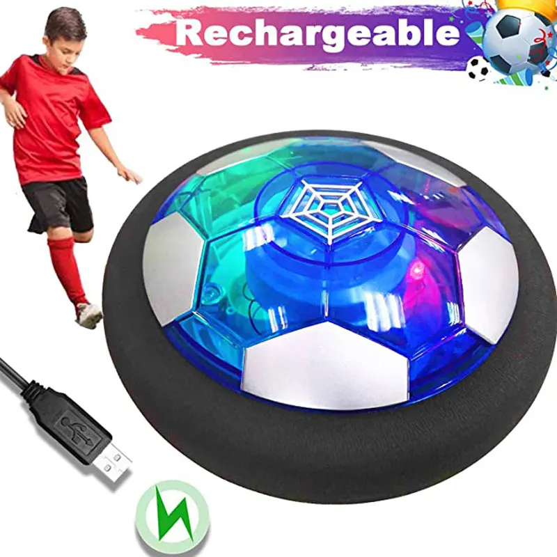 

18/11cm Electric Soccer Ball Suspended Football Toys Soccer Gliding Air Cushion Floating Foam Football Kids Gift with LED Light