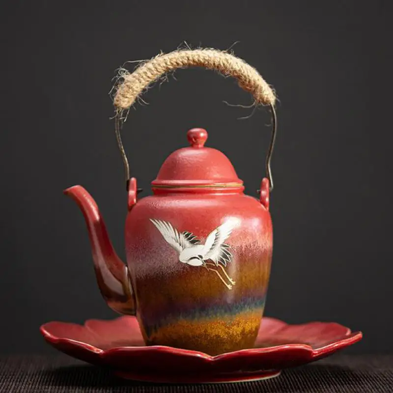 Jingdezhen Ceramics Teapot Chinese Tea Ceremony Red Porcelain Water Pots Kettles Health Gongfu Teaware Ceramic Crane Teapots
Jingdezhen Ceramics Teapot Chinese Tea Ceremony Red Porcelain Water Pots Kettles Health Gongfu Teaware Ceramic Crane Teapots