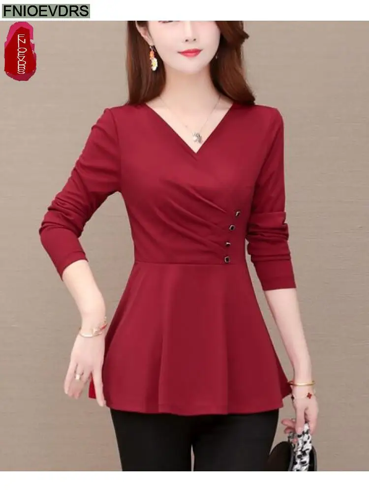 M-5XL 2022 Fall Autumn Women Elegant Office Lady Vintage Work Peplum Tops Wine Red Black Belly Tunic Basic Shirts Blouses
M-5XL 2022 Fall Autumn Women Elegant Office Lady Vintage Work Peplum Tops Wine Red Black Belly Tunic Basic Shirts Blouses