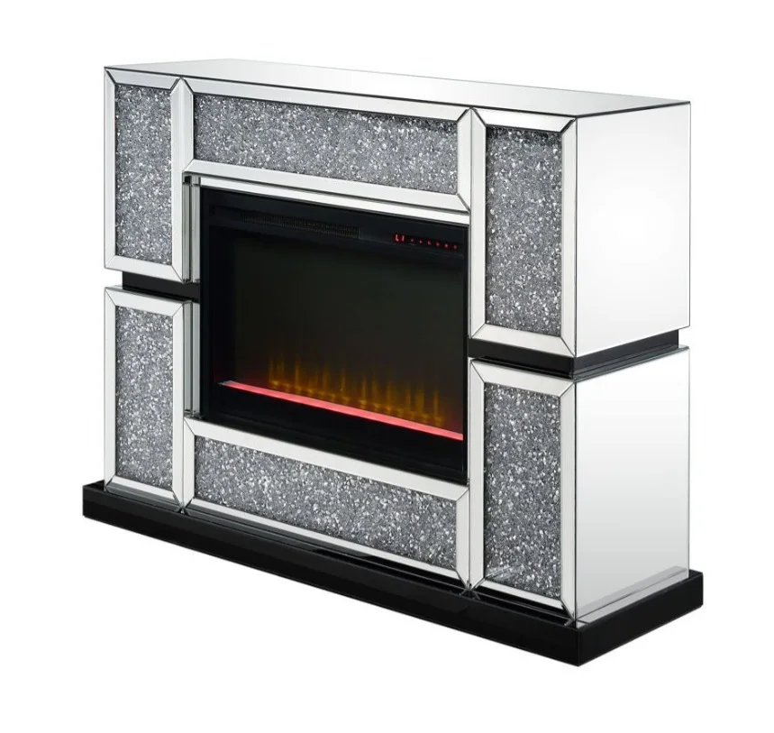Luxury Sparkle Mirror Crystal Diamond Insert Fireplace Surround Electric Fire Box for Living Room
Luxury Sparkle Mirror Crystal Diamond Insert Fireplace Surround Electric Fire Box for Living Room