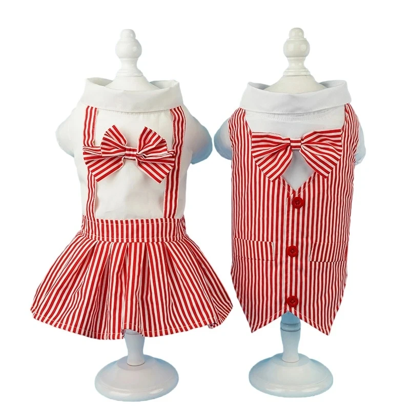 Couple Dog Clothes Wedding Dress Shirt Summer Pet Clothing Pomeranian Poodle Frise Maltese Schnauzer Puppy Dog Suits Costumes
Couple Dog Clothes Wedding Dress Shirt Summer Pet Clothing Pomeranian Poodle Frise Maltese Schnauzer Puppy Dog Suits Costumes