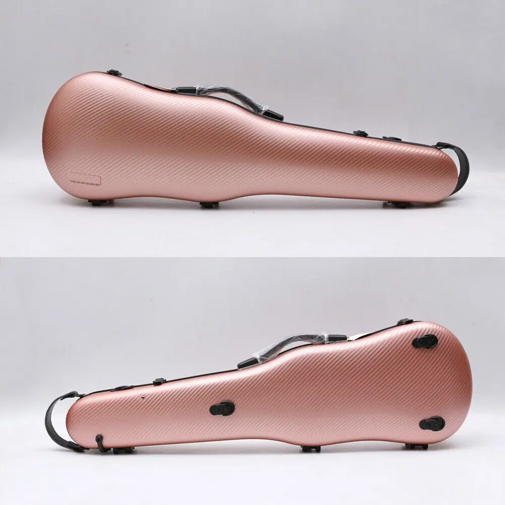 4/4 Full Size Violin Case Carbon Fiber Hard Shell Triangle Shape Strong Handle with Back Strap Portable Carry Safe Protect
4/4 Full Size Violin Case Carbon Fiber Hard Shell Triangle Shape Strong Handle with Back Strap Portable Carry Safe Protect