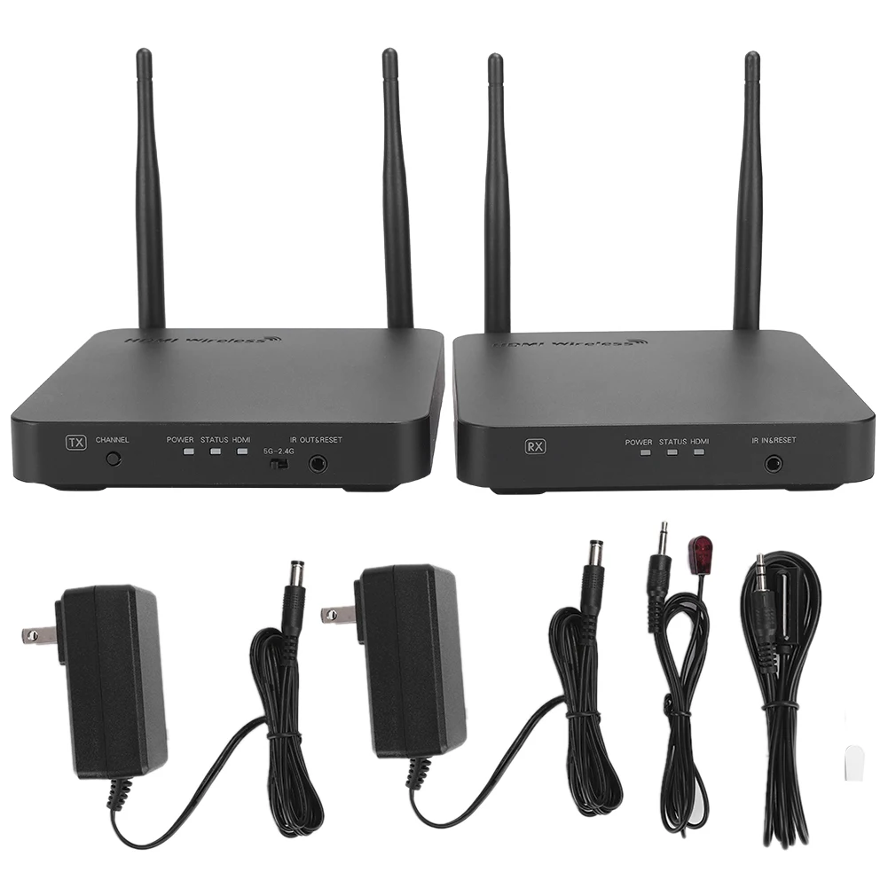 Wireless HDMI Extender Transmitter Receiver Balun Kit Projector Accessories 100m (US 100-240V)
Wireless HDMI Extender Transmitter Receiver Balun Kit Projector Accessories 100m (US 100-240V)