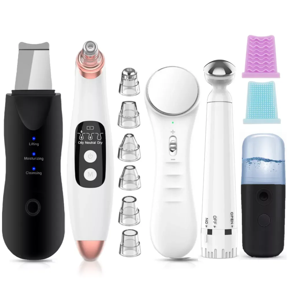 NEW2023 Ultrasonic Skin Scrubber+Blackhead Remover Pore Cleaner+Nano spray Face Steamer+facial massager instrument+Eye beauty
NEW2023 Ultrasonic Skin Scrubber+Blackhead Remover Pore Cleaner+Nano spray Face Steamer+facial massager instrument+Eye beauty
