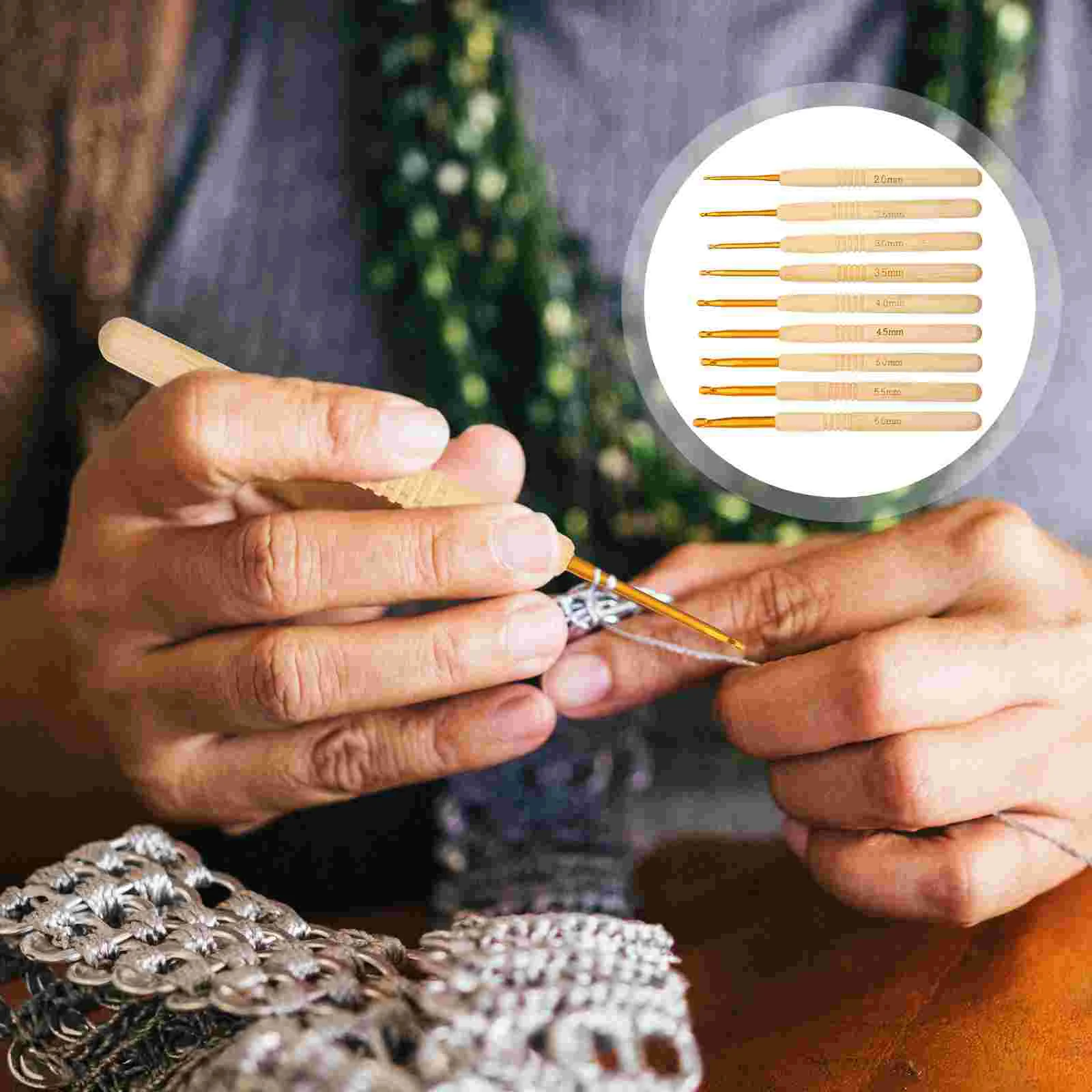 Crochet Hookknitting Hooks Needle Set Yarnergonomic Weaving Handle Crocheting Metal Hands Arthritic Wooden Kits Craft Weave
Crochet Hookknitting Hooks Needle Set Yarnergonomic Weaving Handle Crocheting Metal Hands Arthritic Wooden Kits Craft Weave