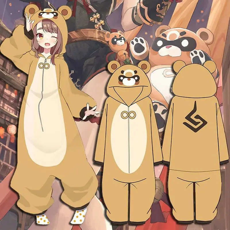 Jumpsuits Winter Women Adult Genshin Impact Xiangling Guoba Pajamas Flannel Plush Adult Cartoon Cosplay Halloween Costume
Jumpsuits Winter Women Adult Genshin Impact Xiangling Guoba Pajamas Flannel Plush Adult Cartoon Cosplay Halloween Costume
