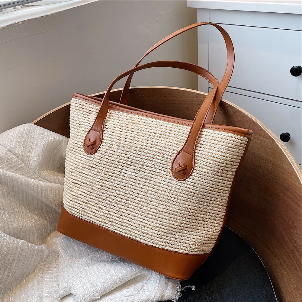 Summer Patchwork Straw Big Tote Bags For Women 2022 Trend Fashion Large Capacity Bucket Shopper Female Shoulder Ladies Handbags
Summer Patchwork Straw Big Tote Bags For Women 2022 Trend Fashion Large Capacity Bucket Shopper Female Shoulder Ladies Handbags