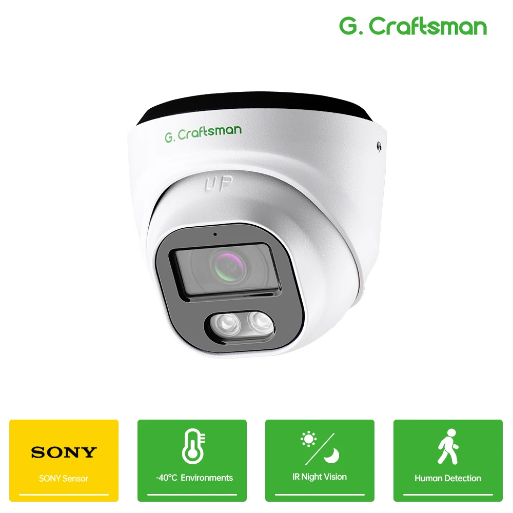 IP-камера G.Craftsman GCHIR8 8MP 4K с ИК-видением
IP-камера G.Craftsman GCHIR8 8MP 4K с ИК-видением