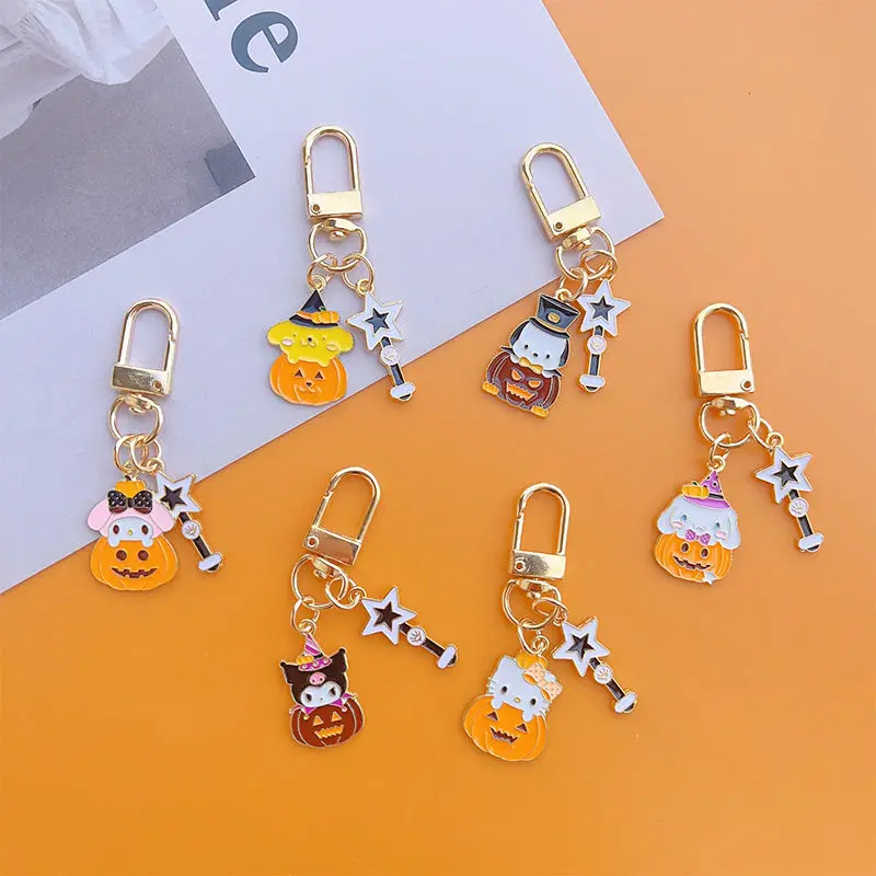Hello Kitty Anime Kawaii Sanrio Halloween Key Chain Pendant Kuromi Cinnamoroll Cute Student Bag Hanging Decoration Kids Toys
Hello Kitty Anime Kawaii Sanrio Halloween Key Chain Pendant Kuromi Cinnamoroll Cute Student Bag Hanging Decoration Kids Toys