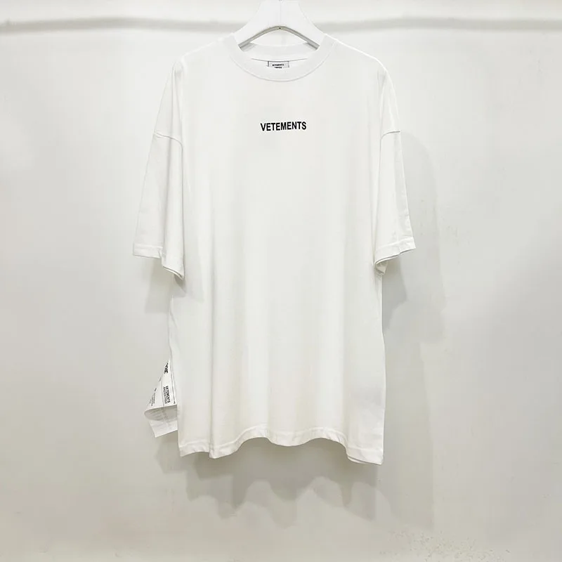 VETEMENTS White T Shirt Logo Print Cotton Men Women 1:1 High Quality VTM Oversized Short Sleeves
VETEMENTS White T Shirt Logo Print Cotton Men Women 1:1 High Quality VTM Oversized Short Sleeves