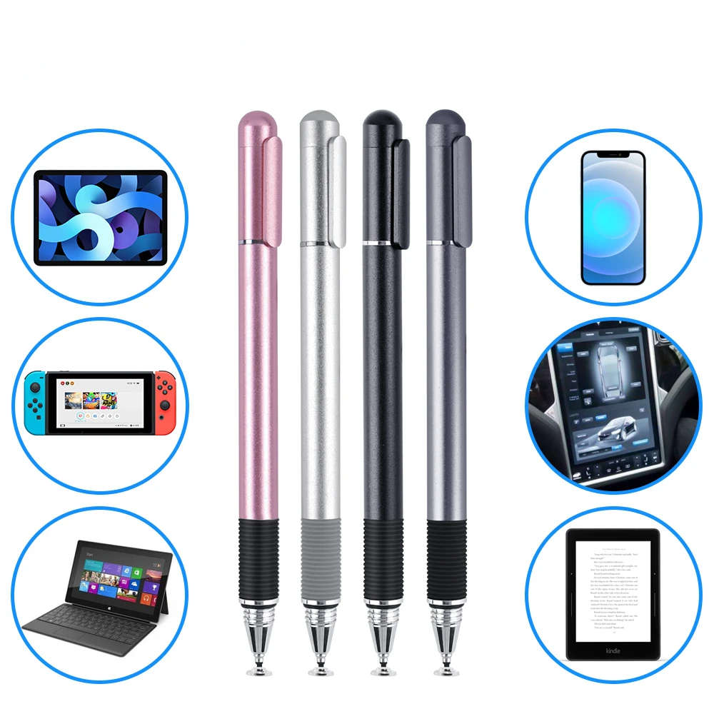 2 in 1 Stylus Pen for ios Android Mobile Phone Touch Screen Pen Universal Drawing Tablet High Precision Capacitive Fiber Pencil
2 in 1 Stylus Pen for ios Android Mobile Phone Touch Screen Pen Universal Drawing Tablet High Precision Capacitive Fiber Pencil