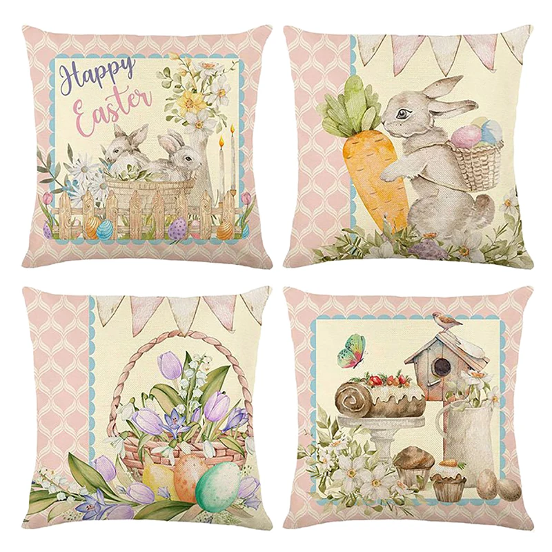 Spring Easter Pillowcase Bunny Ester Party Rabbit Carrot Decor Colorful Eggs Happy Easter Day Decor For Home Gifts Favor
Spring Easter Pillowcase Bunny Ester Party Rabbit Carrot Decor Colorful Eggs Happy Easter Day Decor For Home Gifts Favor