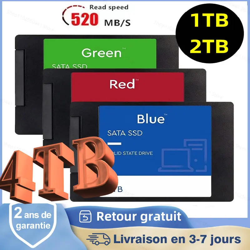 Original Portable SSD 1TB 2.5Inch 512GB Sata III Hard Drive For Laptop Micro Computer Desktop 2TB Internal Solid State Hard Disk
Original Portable SSD 1TB 2.5Inch 512GB Sata III Hard Drive For Laptop Micro Computer Desktop 2TB Internal Solid State Hard Disk