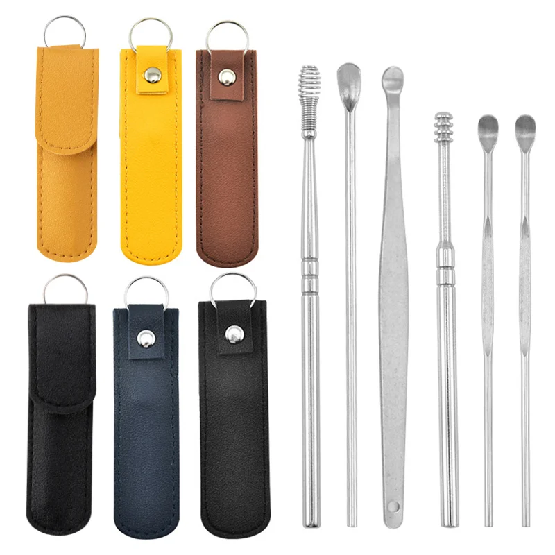 6pcs Ear Wax Remover Ear Cleaning Tools Stainless Steel Reusable Earpick Ear Cleaner Ear Wax Removal Set Cleaning Ear Kit
6pcs Ear Wax Remover Ear Cleaning Tools Stainless Steel Reusable Earpick Ear Cleaner Ear Wax Removal Set Cleaning Ear Kit