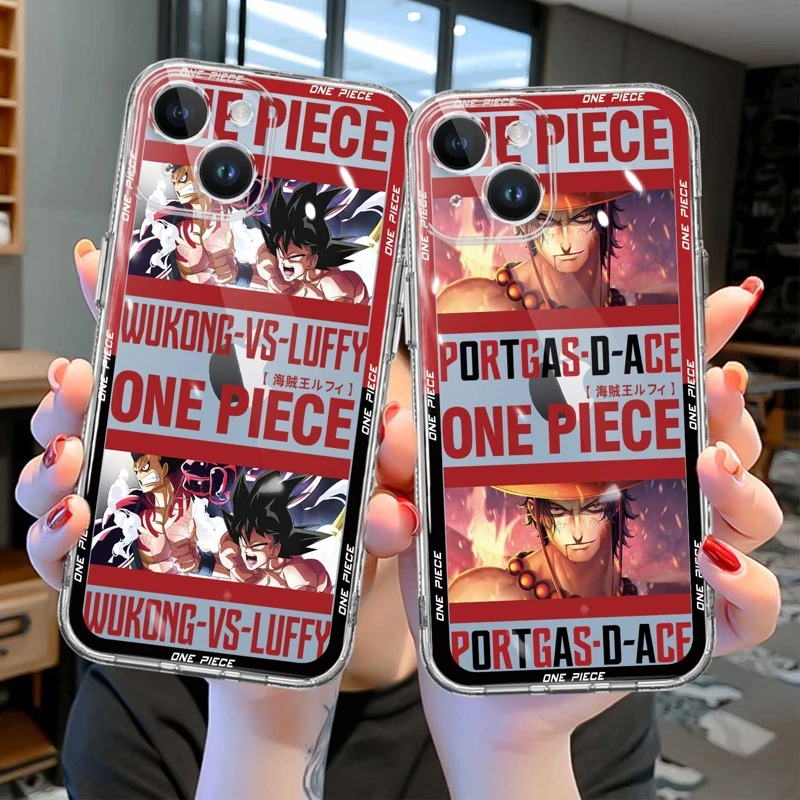 

TPU For Apple iPhone 12 13 11 14 Pro Max XR Mini X XS 12mini 13mini Coque Case One Piece Anime Luffy