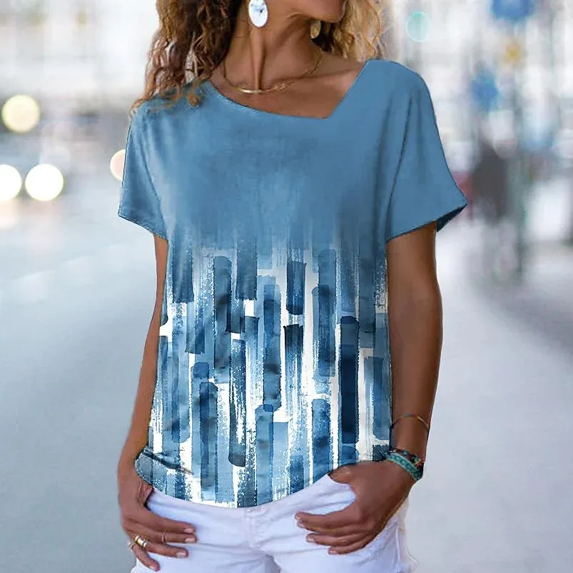Women's Casual Weekend Abstract Painting T shirt Tee Tie Dye Short Sleeve Print V Neck Basic Tops Green Blue Purple S / 3D Print
Women's Casual Weekend Abstract Painting T shirt Tee Tie Dye Short Sleeve Print V Neck Basic Tops Green Blue Purple S / 3D Print