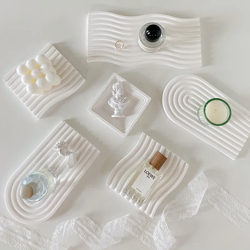 Artistic Gypsum Storage Tray Wave Pattern Photography Props Small Items Decoration Food Table Desk Accessories Posing Background
Artistic Gypsum Storage Tray Wave Pattern Photography Props Small Items Decoration Food Table Desk Accessories Posing Background