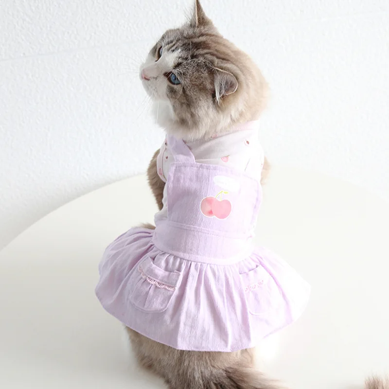 Spring Summer Dog Clothes Fashion Thin Cat Princess Dress Wholesale Cherry Strap Small Dog Teddy Pet Trend Cat Clothes New
Spring Summer Dog Clothes Fashion Thin Cat Princess Dress Wholesale Cherry Strap Small Dog Teddy Pet Trend Cat Clothes New