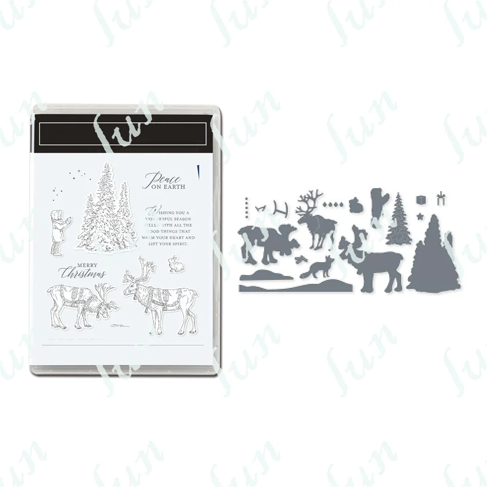 Ishing You a Christmas Merry Clear Stamps Elk Tree Rabbit Metal Cut Dies DIY Paper Card Embossing Craft Supplies Diary Decor Die
Ishing You a Christmas Merry Clear Stamps Elk Tree Rabbit Metal Cut Dies DIY Paper Card Embossing Craft Supplies Diary Decor Die
