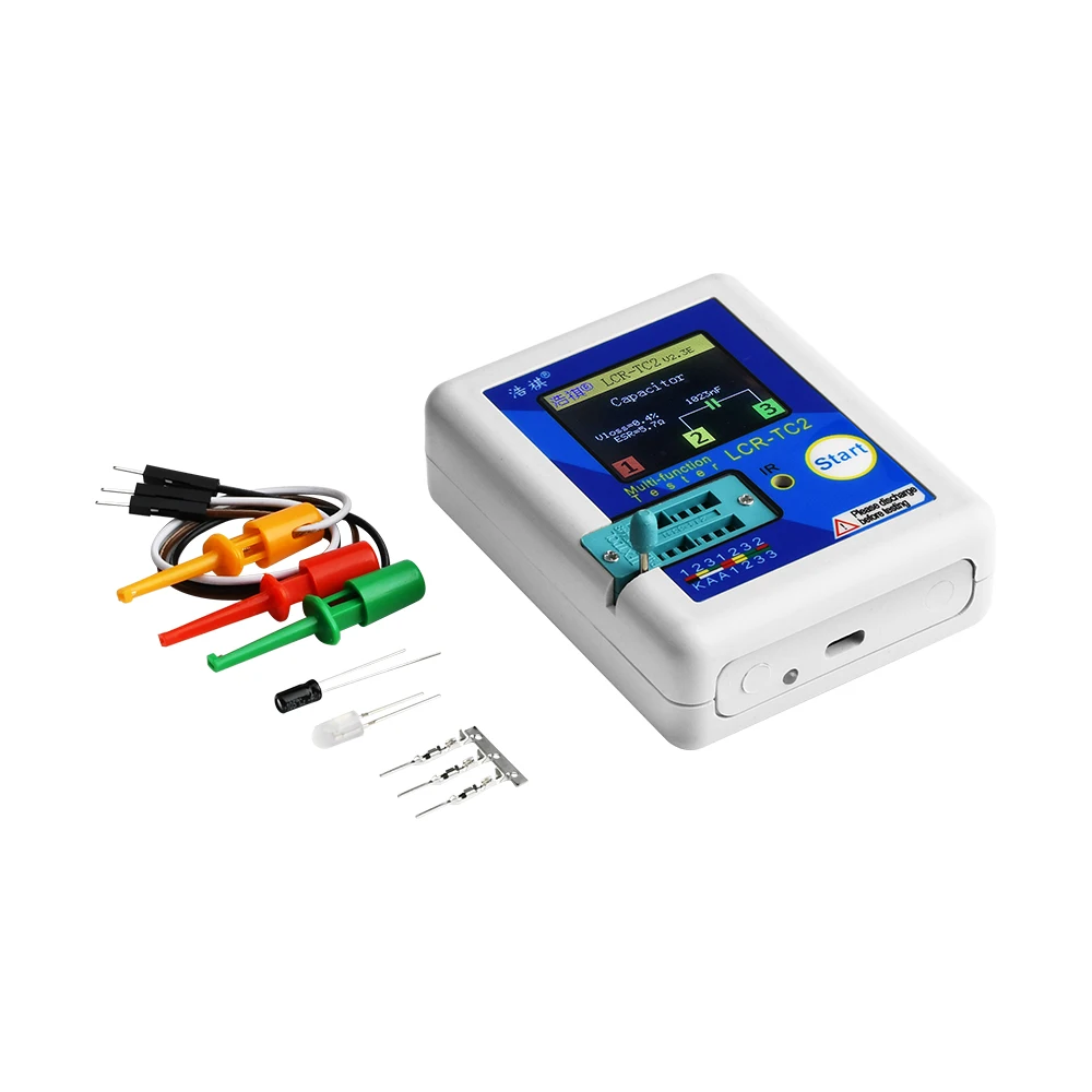 Lcr-Tc2 Multimeter Transistor Resistor Diode Triode Capacitance Tester Esr/mos/pnp/npn Lcr Mosfet Tft Lcd Display Screen Monitor
Lcr-Tc2 Multimeter Transistor Resistor Diode Triode Capacitance Tester Esr/mos/pnp/npn Lcr Mosfet Tft Lcd Display Screen Monitor
