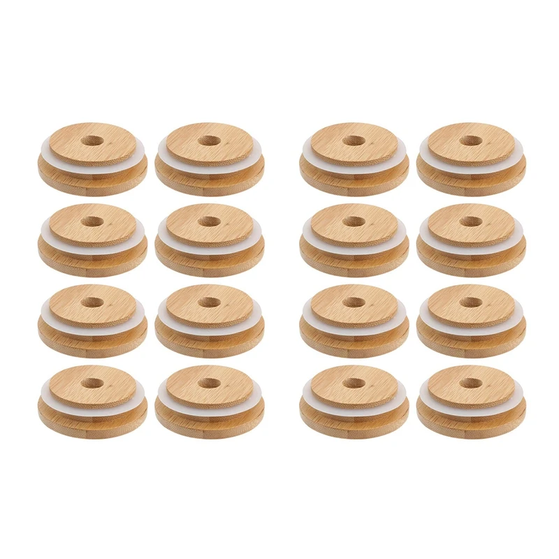 2X Reusable Bamboo Jar Lids 70MM Bamboo Mason Jar Lids With Straw Hole For Wide Mouth Mason Jar
2X Reusable Bamboo Jar Lids 70MM Bamboo Mason Jar Lids With Straw Hole For Wide Mouth Mason Jar