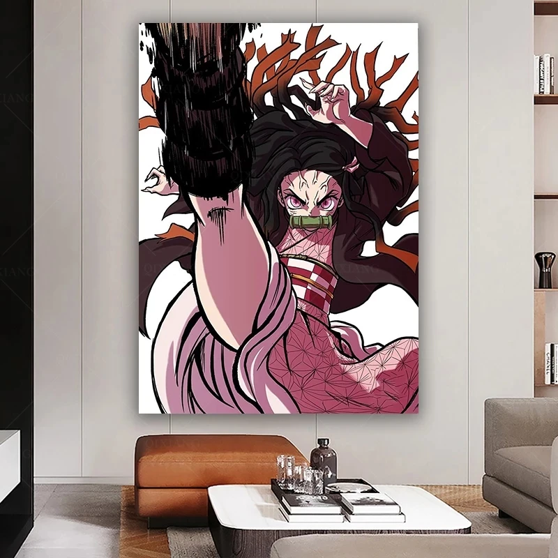Japanese Anime Demon Slayer Poster Kawaii Home Decor Canvas Painting For Living Room Bedroom Wall Art Decoration
Japanese Anime Demon Slayer Poster Kawaii Home Decor Canvas Painting For Living Room Bedroom Wall Art Decoration