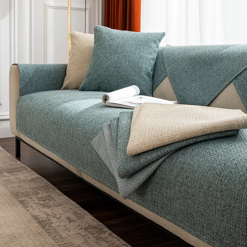 Linen Sofa Seat Cushion Cover Solid Color Modern Living Room Anti-slip Combination Sofa Cushion Cover Full Cover Dust Protection
Linen Sofa Seat Cushion Cover Solid Color Modern Living Room Anti-slip Combination Sofa Cushion Cover Full Cover Dust Protection