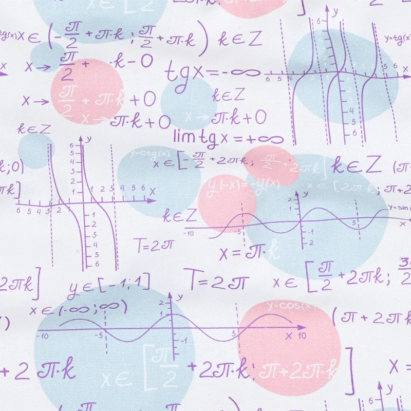 Половина Ярда, 100% хлопок, тонкая холщовая ткань с математической формулой, принт «сделай сам», сумка, задняя подушка, ткань для стола
Половина Ярда, 100% хлопок, тонкая холщовая ткань с математической формулой, принт «сделай сам», сумка, задняя подушка, ткань для стола