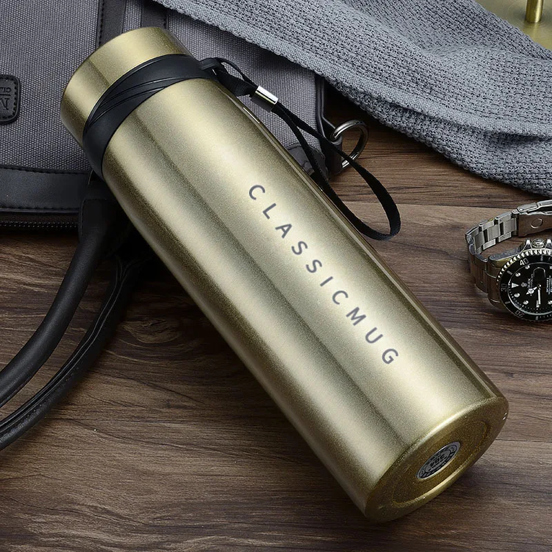 650/1100ml Thermos Mug Large Capacity Water Bottle Portable Vacuum Flasks Stainless Steel Insulated Tumbler Sports Drinking Cup
650/1100ml Thermos Mug Large Capacity Water Bottle Portable Vacuum Flasks Stainless Steel Insulated Tumbler Sports Drinking Cup