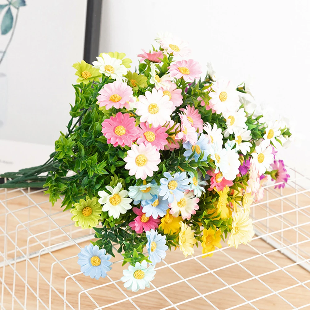 Artificial Flowers Plants Sun Flower Colorful Small Daisy Silk Home Garden Decoration Chrysanthemum Wedding DIY Party Showcase
Artificial Flowers Plants Sun Flower Colorful Small Daisy Silk Home Garden Decoration Chrysanthemum Wedding DIY Party Showcase