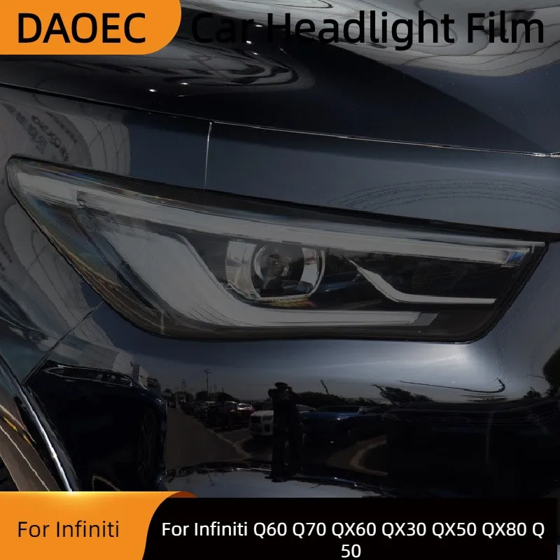 Защитная Затемняющая пленка для автомобильных фар Infiniti Q60 Q70 QX60 QX30 QX50 QX80 Q50, дымчато-черная Прозрачная защитная наклейка из ТПУ
Защитная Затемняющая пленка для автомобильных фар Infiniti Q60 Q70 QX60 QX30 QX50 QX80 Q50, дымчато-черная Прозрачная защитная наклейка из ТПУ
