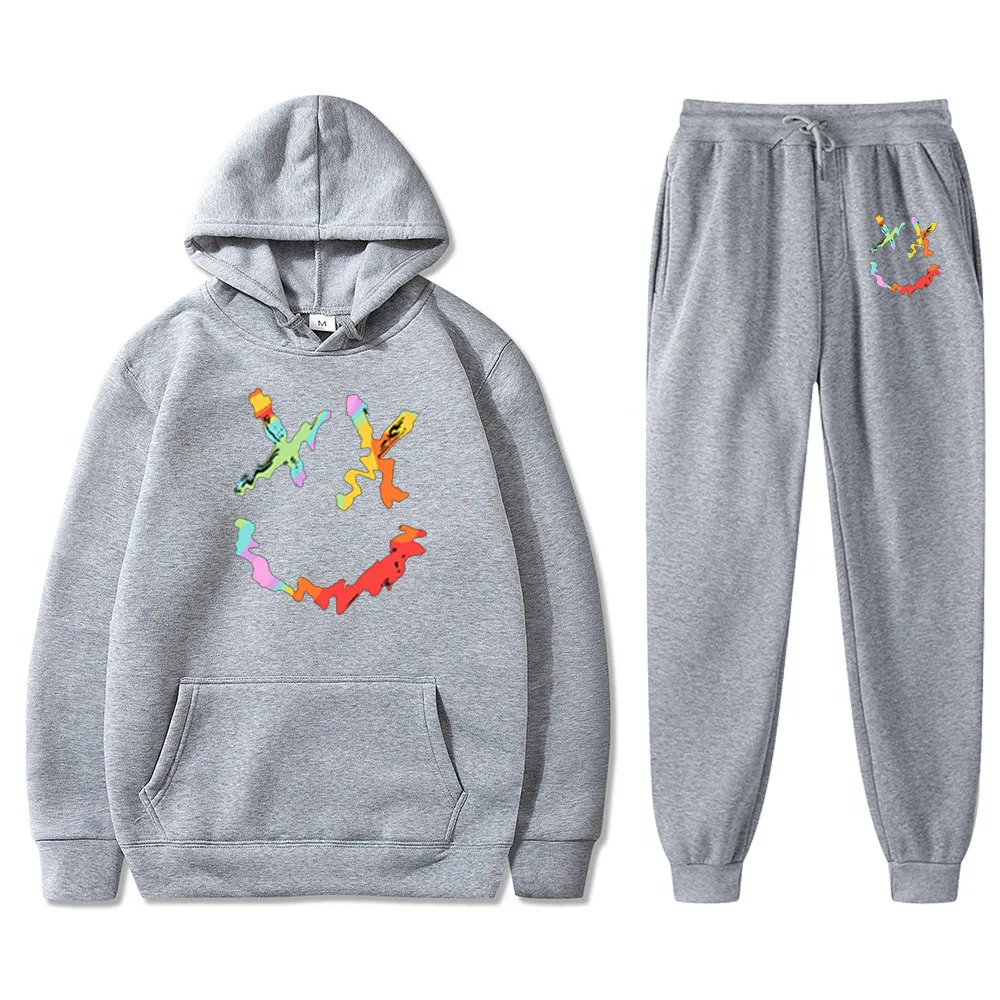 Men's suit fashionable smiley face sportswear men's autumn and winter new casual men's hoodie small smiley face pants suit
Men's suit fashionable smiley face sportswear men's autumn and winter new casual men's hoodie small smiley face pants suit