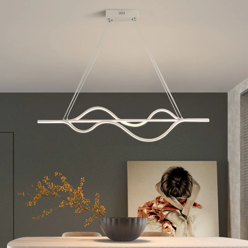 Ceiling Chandelier Home Indoor Decor Lighting Lamp Simple Led Pendant Light Creative Line Lamp Modern Living Bedroom Dining Room
Ceiling Chandelier Home Indoor Decor Lighting Lamp Simple Led Pendant Light Creative Line Lamp Modern Living Bedroom Dining Room