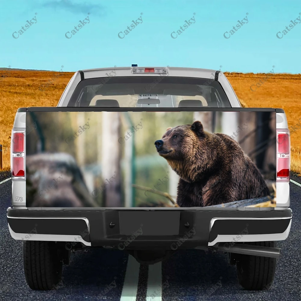 

Forest Bear Animals Car stickers truck rear tail modification painting suitable for truck pain packaging accessories decals