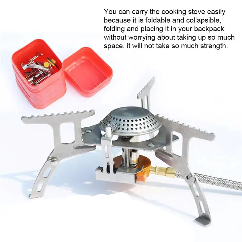 Camping Wind Proof Gas Burner Outdoor Strong Fire Stove Heater Tourism Equipment Supplies Tourist Kitchen Survival Trips Stove
Camping Wind Proof Gas Burner Outdoor Strong Fire Stove Heater Tourism Equipment Supplies Tourist Kitchen Survival Trips Stove