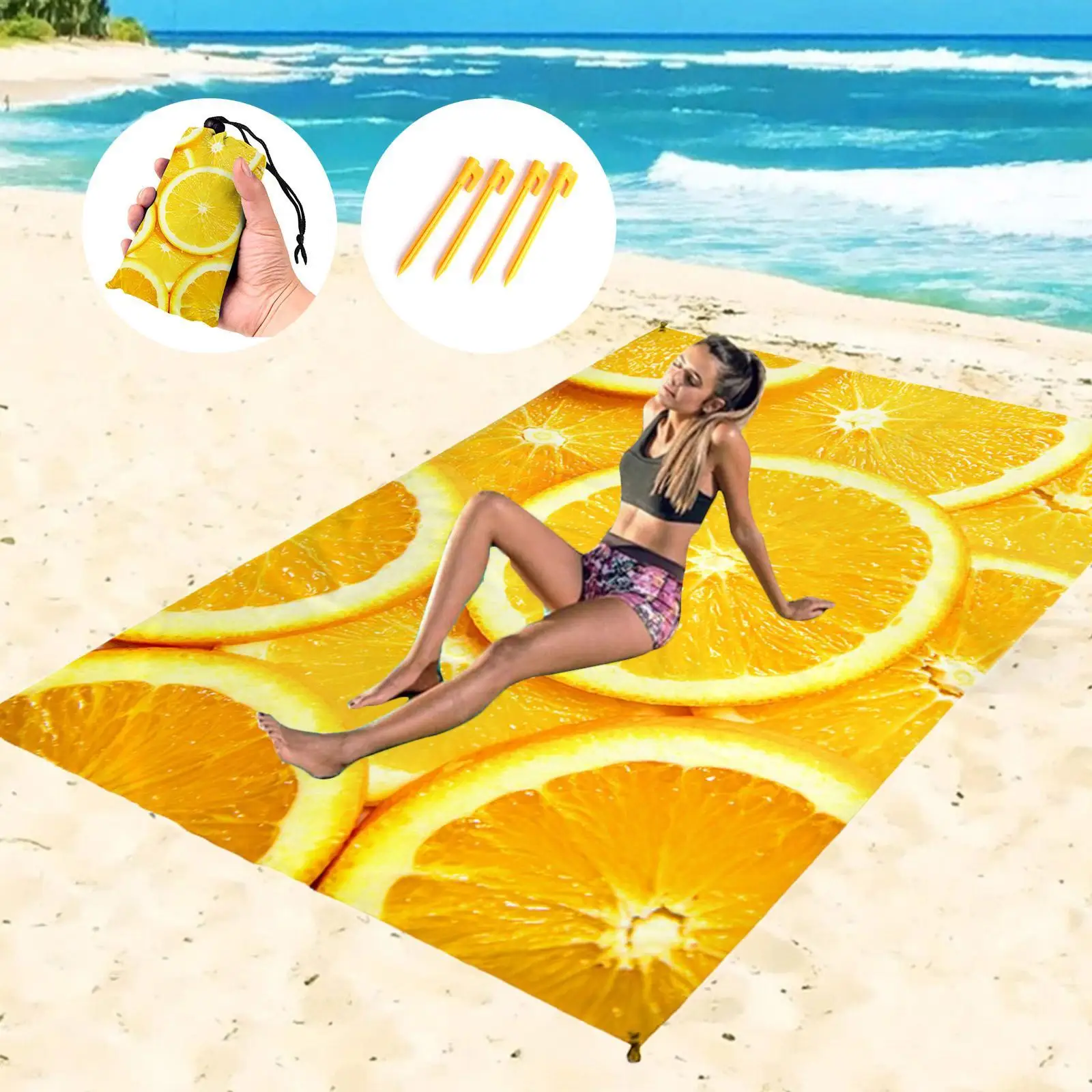1.4X2m Waterproof Beach Blanket Folding Camping Mat Beach Lightweight Portable With Mat Nails Picnic Outdoor Mat 4pcs Sand B1K0
1.4X2m Waterproof Beach Blanket Folding Camping Mat Beach Lightweight Portable With Mat Nails Picnic Outdoor Mat 4pcs Sand B1K0