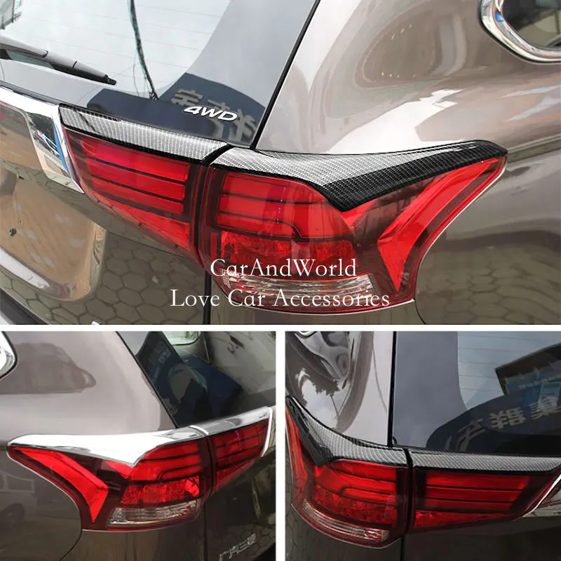 Carbon Fiber Rear Trunks Tail Light Lamp Eyebrows Frame Cover Trims Car Garnish Accessories For Mitsubishi Outlander 2015-2021
Carbon Fiber Rear Trunks Tail Light Lamp Eyebrows Frame Cover Trims Car Garnish Accessories For Mitsubishi Outlander 2015-2021