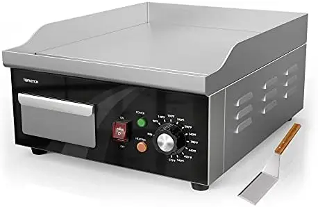 14 Inch Flat Top Grill Commercial Griddles Stainless Steel Adjustable Temperature Control 90℉-575℉ for Home or Restaurant Use
14 Inch Flat Top Grill Commercial Griddles Stainless Steel Adjustable Temperature Control 90℉-575℉ for Home or Restaurant Use