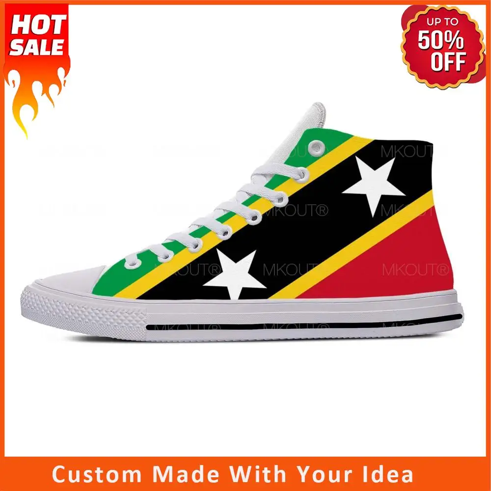 Патриотические модные повседневные тканевые кроссовки с высоким верхом и флагом Святого Китса и невираса, легкие дышащие кроссовки для мужчин и женщин с 3D принтом
Патриотические модные повседневные тканевые кроссовки с высоким верхом и флагом Святого Китса и невираса, легкие дышащие кроссовки для мужчин и женщин с 3D принтом