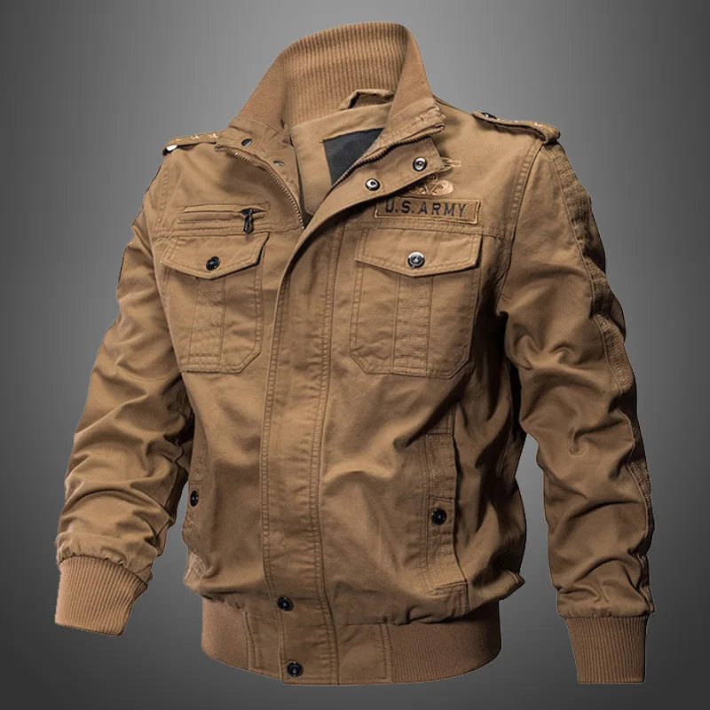 Bomber Jacket Men Fashion Casual Windbreaker Jacket Coat Men Spring and Autumn New Hot Outwear Stand Slim Military Embroidery
Bomber Jacket Men Fashion Casual Windbreaker Jacket Coat Men Spring and Autumn New Hot Outwear Stand Slim Military Embroidery