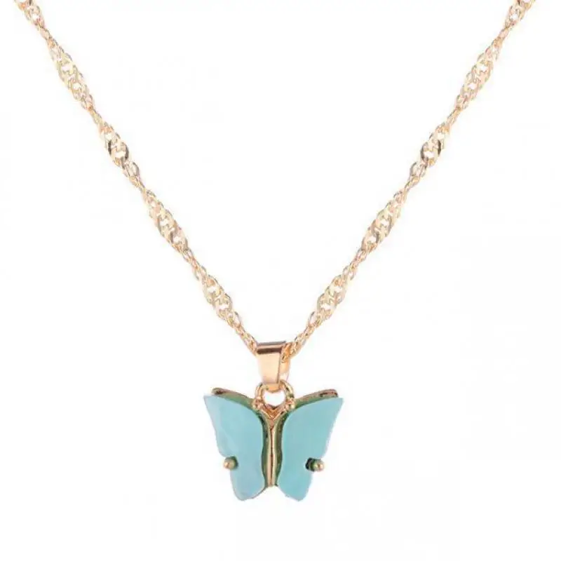 Korean Butterfly Neckalce Fashion Colorful Acrylic Butterfly Necklace For Women New Small Fresh Sweet Necklaces CF1048
Korean Butterfly Neckalce Fashion Colorful Acrylic Butterfly Necklace For Women New Small Fresh Sweet Necklaces CF1048