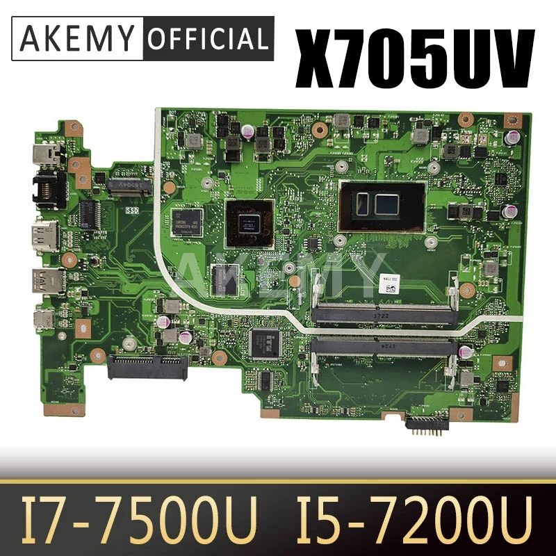 For ASUS Vivobook 17 X705UVR X705UV X705UD X705UDR Laptop Motherboard MainboardI I7-7500U I5-7200U + 940MX GPU
For ASUS Vivobook 17 X705UVR X705UV X705UD X705UDR Laptop Motherboard MainboardI I7-7500U I5-7200U + 940MX GPU