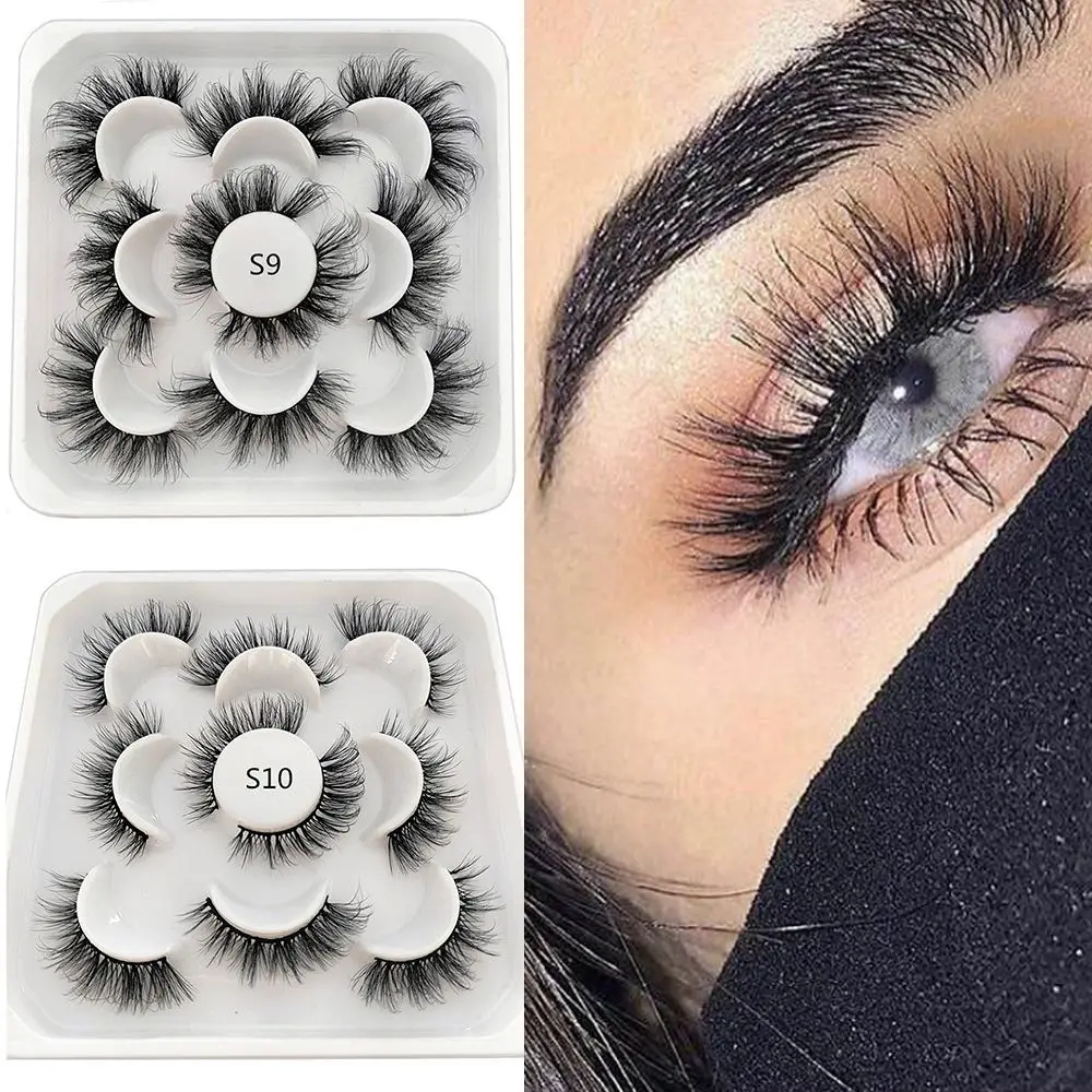 5Pairs Women Fashion Wispy Fluffy Volume Makeup Lashes 3D Mink False Eyelashes Long Natural Fake Lashes
5Pairs Women Fashion Wispy Fluffy Volume Makeup Lashes 3D Mink False Eyelashes Long Natural Fake Lashes