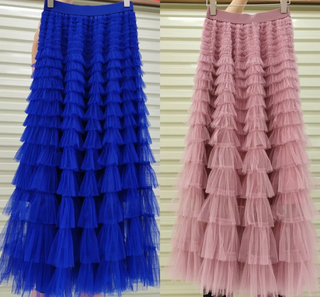 2022 Sweet Women Tulle Skirt White Black Candy Color Long 97cm Custom Made Multi-layer Cake Fairy Princess Elastic Waist Dress
2022 Sweet Women Tulle Skirt White Black Candy Color Long 97cm Custom Made Multi-layer Cake Fairy Princess Elastic Waist Dress